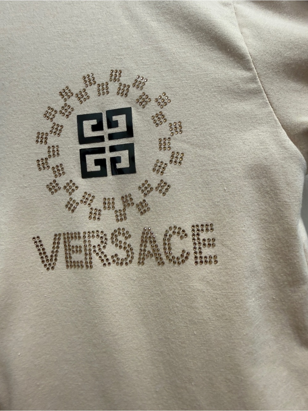 A cute Beige Jacket with Black-Brown Greca Trim - Picture 5 of 8